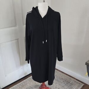 J. Jill Black Hoodie Dress